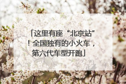 这里有座“北京站”！全国独有的小火车，第六代车型开跑