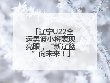 辽宁U22全运男篮小将表现亮眼，“新辽篮”向未来！