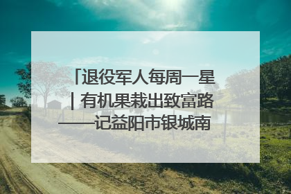 退役军人每周一星｜有机果栽出致富路——记益阳市银城南湖蔬果农民专业合作社总经理晏桂明
