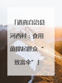 道真自治县河西村：食用菌撑起群众“致富伞”
