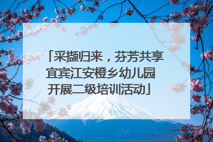 采撷归来，芬芳共享 宜宾江安橙乡幼儿园开展二级培训活动