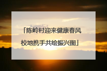 陈岭村迎来健康春风 校地携手共绘振兴图