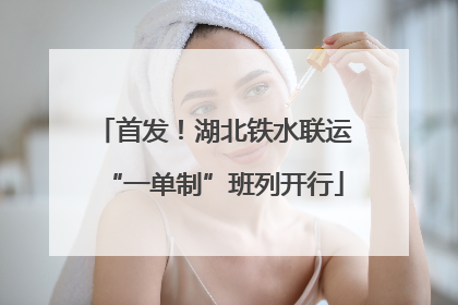 首发！湖北铁水联运“一单制”班列开行