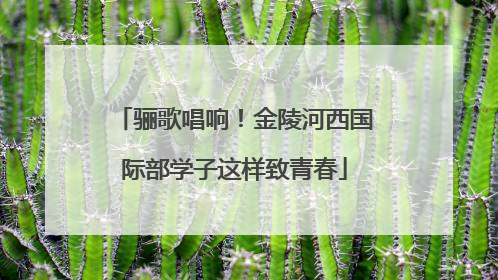 骊歌唱响！金陵河西国际部学子这样致青春