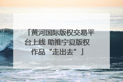 黄河国际版权交易平台上线 助推宁夏版权作品“走出去”