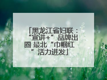 黑龙江省妇联：“宣讲+”品牌出圈 最北“巾帼红”活力迸发