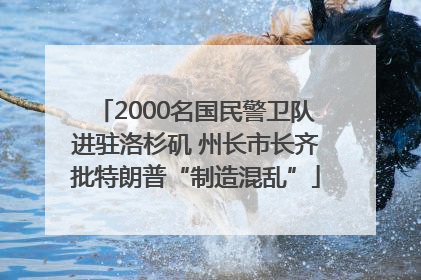 2000名国民警卫队进驻洛杉矶 州长市长齐批特朗普“制造混乱”