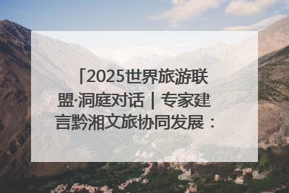 2025世界旅游联盟·洞庭对话｜专家建言黔湘文旅协同发展：聚焦产品稀缺性 深化区域经验共享