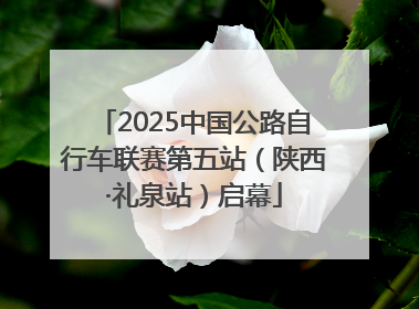 2025中国公路自行车联赛第五站（陕西·礼泉站）启幕