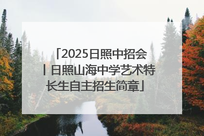 2025日照中招会丨日照山海中学艺术特长生自主招生简章