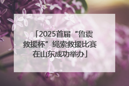 2025首届“鲁震救援杯”绳索救援比赛在山东成功举办