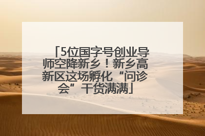 5位国字号创业导师空降新乡！新乡高新区这场孵化“问诊会”干货满满