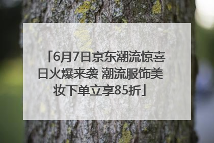 6月7日京东潮流惊喜日火爆来袭 潮流服饰美妆下单立享85折