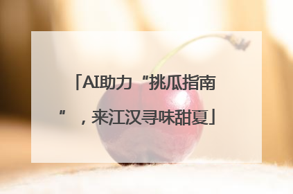 AI助力“挑瓜指南”，来江汉寻味甜夏