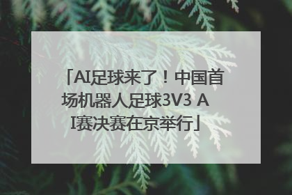 AI足球来了！中国首场机器人足球3V3 AI赛决赛在京举行